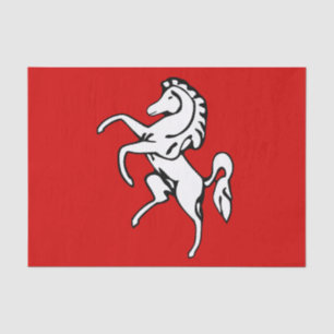 Patriotisches Seidenpapier mit der Flagge von Kent
