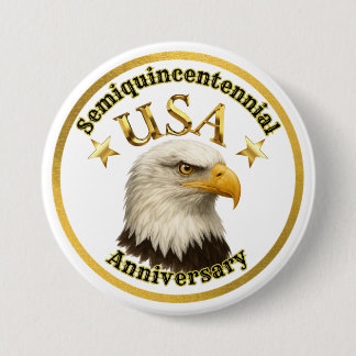 Patriotisches Semiquincentennial-Jubiläum der USA  Button