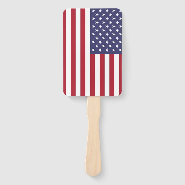Patriotisches Set von Handfans mit US-Flagge Fächer (Vorderseite)