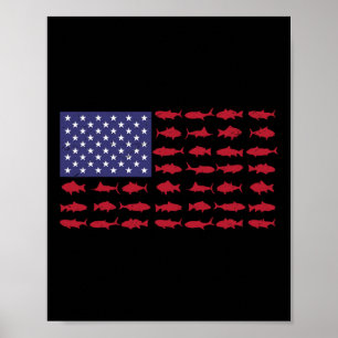 Patriotisches Shirt am 4. Juli Poster