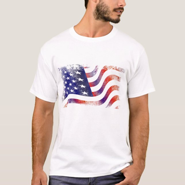 Patriotisches Shirt der Männer (Vorderseite)