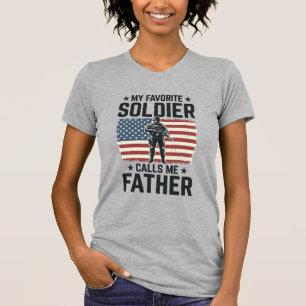 Patriotisches Soldat Vater Vintage Vector Shirt De