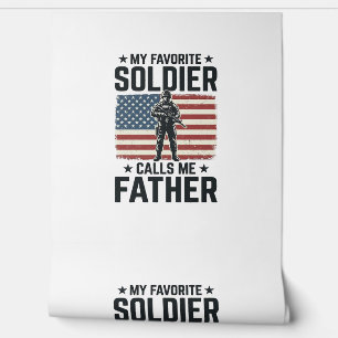 Patriotisches Soldat Vater Vintage Vector Shirt De Tapete