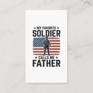 Patriotisches Soldat Vater Vintage Vector Shirt De Visitenkarte