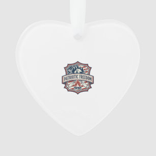 Patriotisches Sommercamp-Geist-Vektor-Grafik-T-Shi Ornament