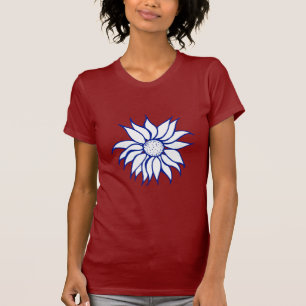 Patriotisches Sonnenblumen-T-Shirt T-Shirt