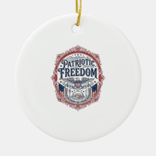 Patriotisches Sonntag-Brunch-Vektorgrafik-T-Shirt_ Keramik Ornament