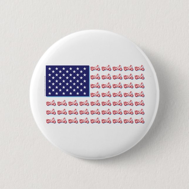 Patriotisches Sportfahrrad Button (Vorderseite)