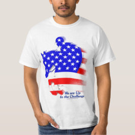 Patriotisches springendes Pferd T-Shirt