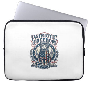 Patriotisches Stallkatze Vektorgrafik T-Shirt_1 Laptopschutzhülle