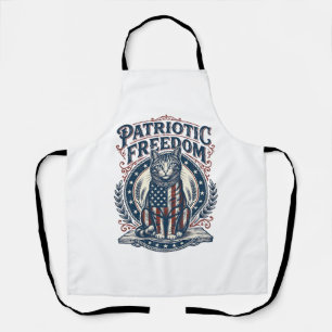 Patriotisches Stallkatze Vektorgrafik T-Shirt_1 Schürze
