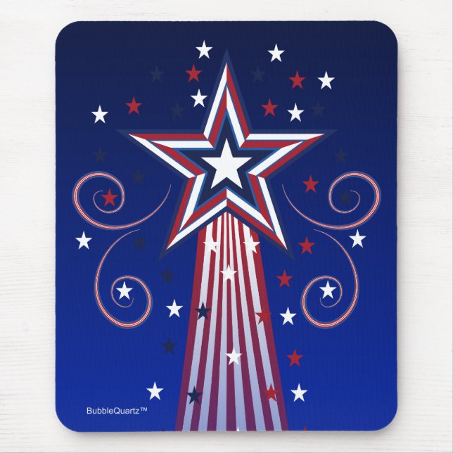 Patriotisches Sterne mousepad (Vorne)