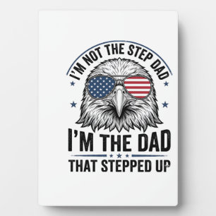 Patriotisches Stiefvater-Adler-Vintage-Shirt-Desig Fotoplatte