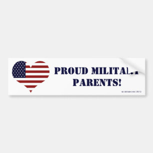 Patriotisches stolzes Militär Parents Autoaufkleber