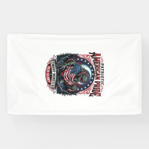 Patriotisches Sumpfmonster Old Glory Horror Monste Banner