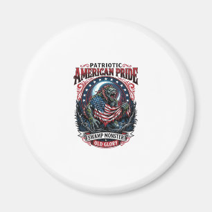 Patriotisches Sumpfmonster Old Glory Horror Monste Magnet