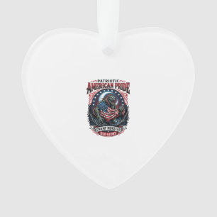 Patriotisches Sumpfmonster Old Glory Horror Monste Ornament