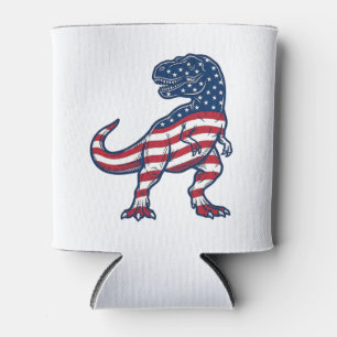 Patriotisches T-Rex-Amerikanische-Flagge-Dinosauri Dosenkühler