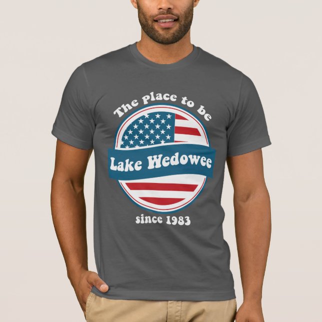 Patriotisches T-Shirt Lake Wedowee (Vorderseite)
