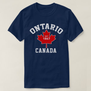 Patriotisches T-Shirt Ontarios Kanada Est.1867