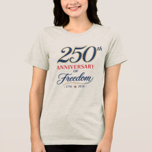 Patriotisches T-Shirt zum 250-jährigen Jubiläum de Tri-Blend Shirt