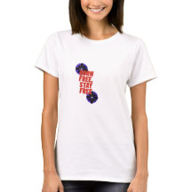 Patriotisches T-Shirt zum 4. Juli für Frauen USA-F