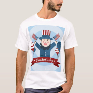 Patriotisches Tagesdesign des Präsidenten T - Shir T-Shirt