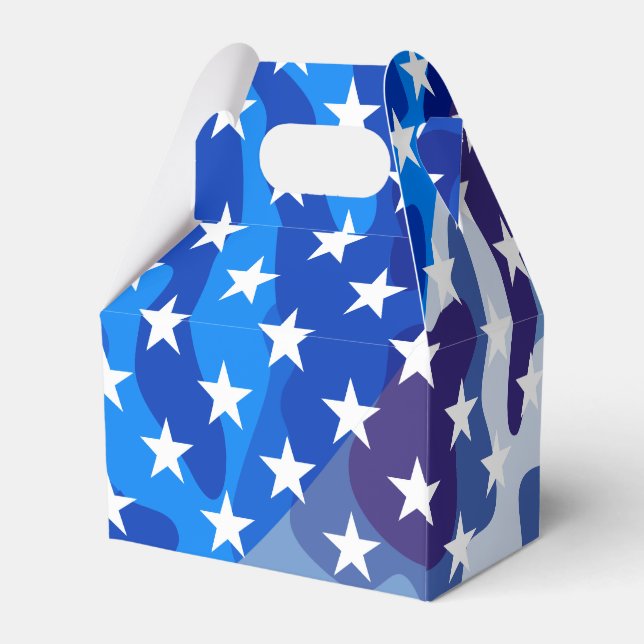 Patriotisches Tarnmuster Geschenkschachtel (Rückseite)