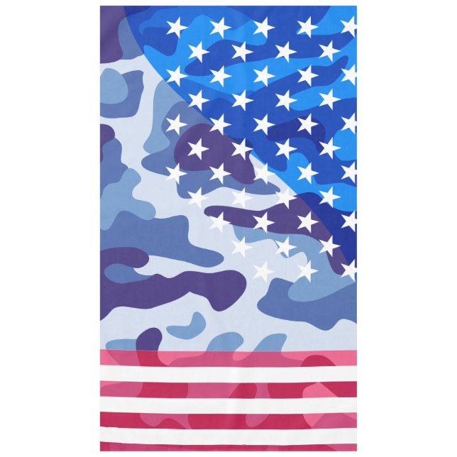 Patriotisches Tarnmuster Tischdecke (Vorderseite)