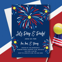 Patriotisches Tennis & Feuerwerk 4. Juli Party