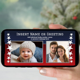 patriotisches Theme-Foto - sofortige Download-Opti Feiertagskarte