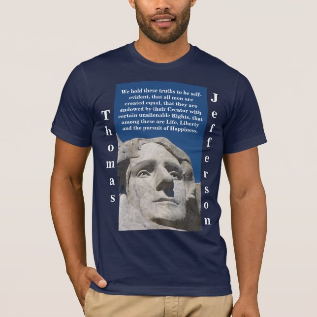 Patriotisches Thomas- JeffersonShirt (nur T-Shirt (Vorderseite)