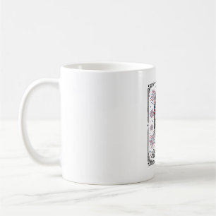 Patriotisches Totenkopf-Feuerwerk Vintage-Stickere Kaffeetasse