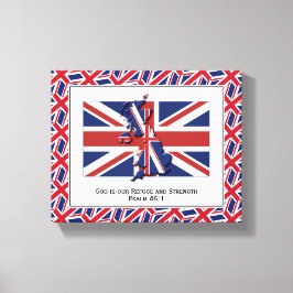 Patriotisches UNION JACK-Foto Leinwanddruck