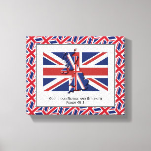 Patriotisches UNION JACK-Foto Leinwanddruck