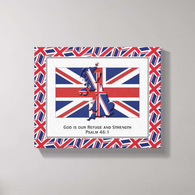 Patriotisches UNION JACK-Foto Leinwanddruck (Vorderseite)