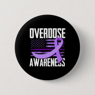Patriotisches US-Flag-Arzneimittel Überdosierung O Button