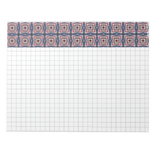 Patriotisches US Flagge-Kaleidoskop Notizblock