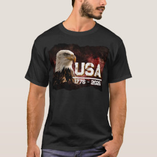 Patriotisches USA 1776 - 2026 Weißkopfseeadler T-S T-Shirt
