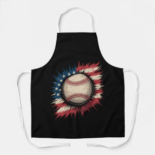 Patriotisches USA-Baseball Amerikanische Flagge Vi Schürze