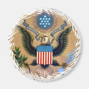 Patriotisches USA E Pluribus Unum Magnet