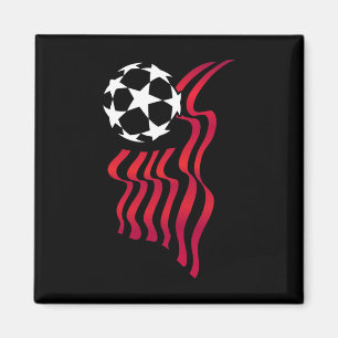 Patriotisches USA-Flagge Fußball Fan Für Frauen Ki Magnet
