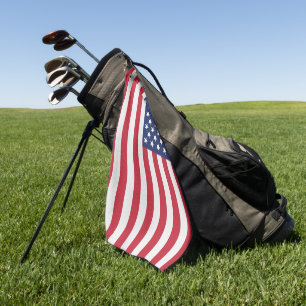 Patriotisches USA-Flagge-Golftuch – Amerikanischer Golfhandtuch
