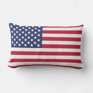 Patriotisches USA-Flaggen-Wurfkissen – Amerikanisc Lendenkissen
