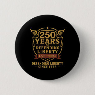 Patriotisches USA-Heer US-Militärparade 250. Jahre Button
