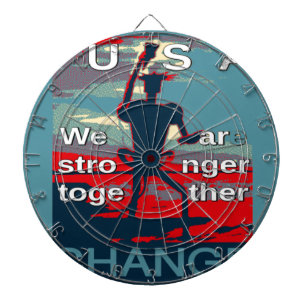 Patriotisches USA-Hoffnungsgrafik-Design Dartscheibe
