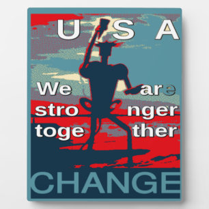 Patriotisches USA-Hoffnungsgrafik-Design Fotoplatte