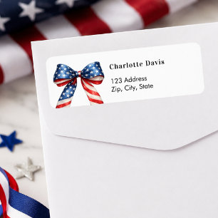 Patriotisches USA-rot-weiß-blaues Schleifen-Rückse