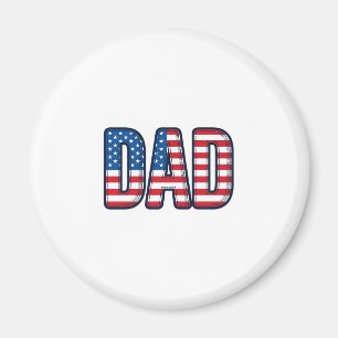 Patriotisches VATER-Vektor-Shirt-Design_1 Magnet