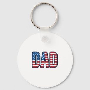 Patriotisches VATER-Vektor-Shirt-Design_1 Schlüsselanhänger